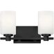 Karlie 2 Light 13.25 inch Black Bath Light Wall Light