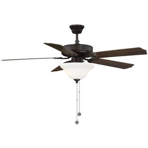 Traditional 52 inch Oil Rubbed Bronze with Walnut and Chestnut Blades Ceiling Fan