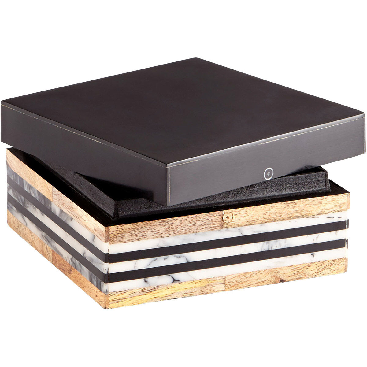 Avondale Natural And Black Container, Small