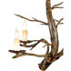 Treetop 4 Light 18 inch Old Iron Chandelier Ceiling Light, Small