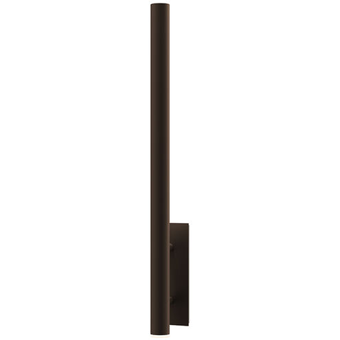 Flue LED 5 inch Textured Bronze Sconce Wall Light