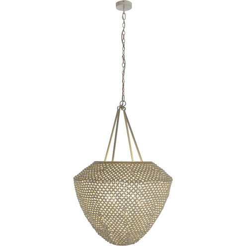 Rita 4 Light 34 inch Winter White / Natural Pendant Ceiling Light