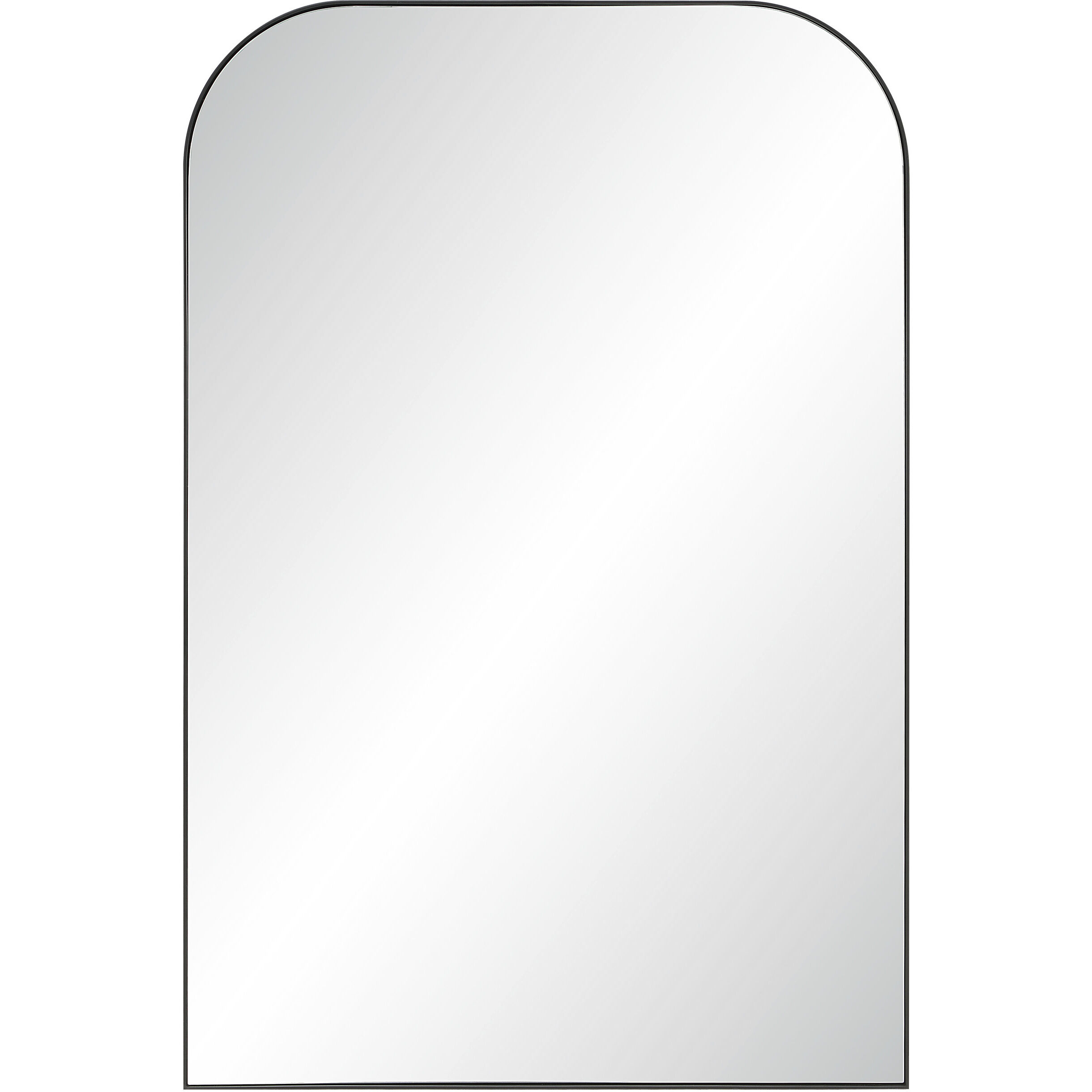 Opalina 60 X 40 inch Matte Black Leaner Mirror