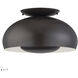 Domma 3 Light 17 inch English Bronze Semi Flush Mount Ceiling Light, Large