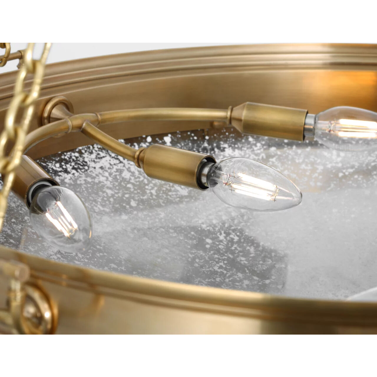 Marie Flanigan Quinn LED 28 inch Soft Brass Chandelier Ceiling Light