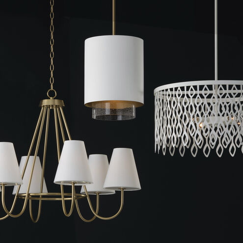 Julia 6 Light 36 inch Matte Brass Chandelier Ceiling Light