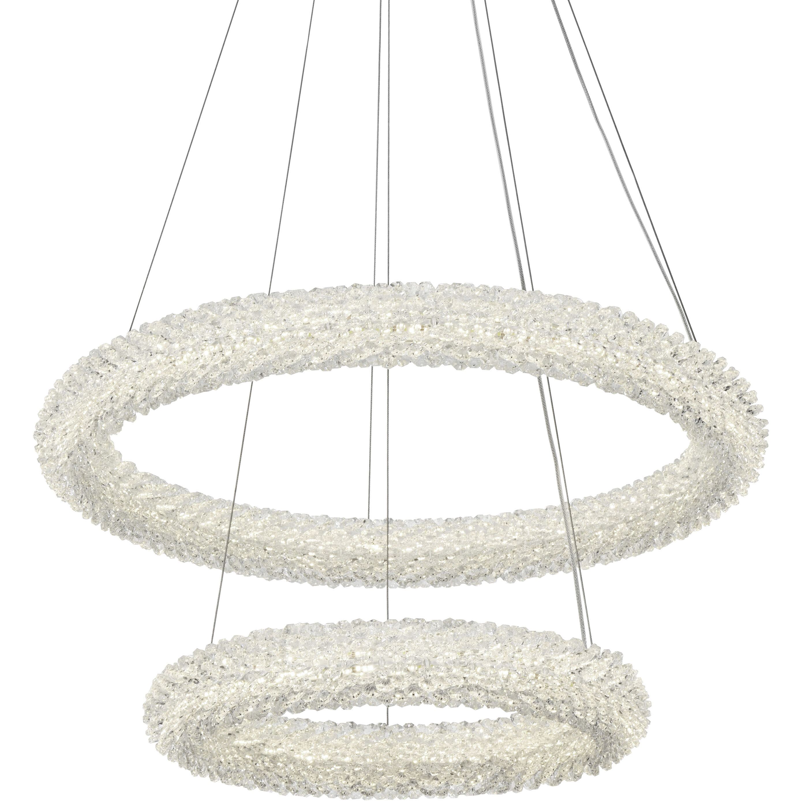 Bowen 2 Light 24 inch Chrome Chandelier Ceiling Light