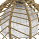 Dunn 1 Light 16 inch Burlap and Black Pendant Ceiling Light, Medium Light Design