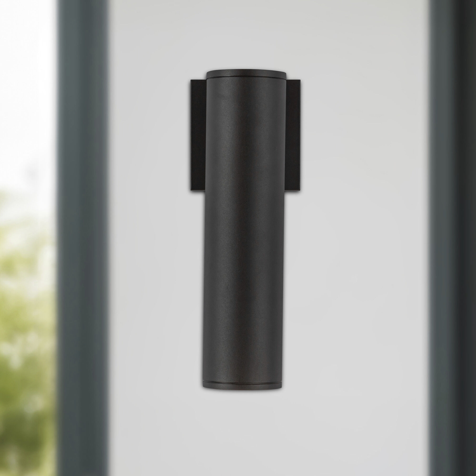 Lorna LED 12.38 inch Black Exterior Wall Sconce