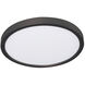 Edge 1 Light 12 inch Black Flush Mount Ceiling Light