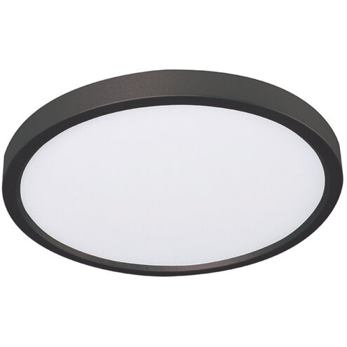 Edge 1 Light 12 inch Black Flush Mount Ceiling Light