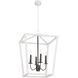 Southern Living Luella 4 Light 20.5 inch Blackened Brass Lantern, Medium