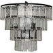 Carnegie 4 Light 20 inch Black Chandelier Ceiling Light, Medium