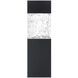 Monarch 1 Light 18 inch Black Outdoor Wall Light in 18in.