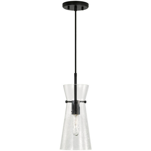 Mila 1 Light 6 inch Matte Black Pendant Ceiling Light