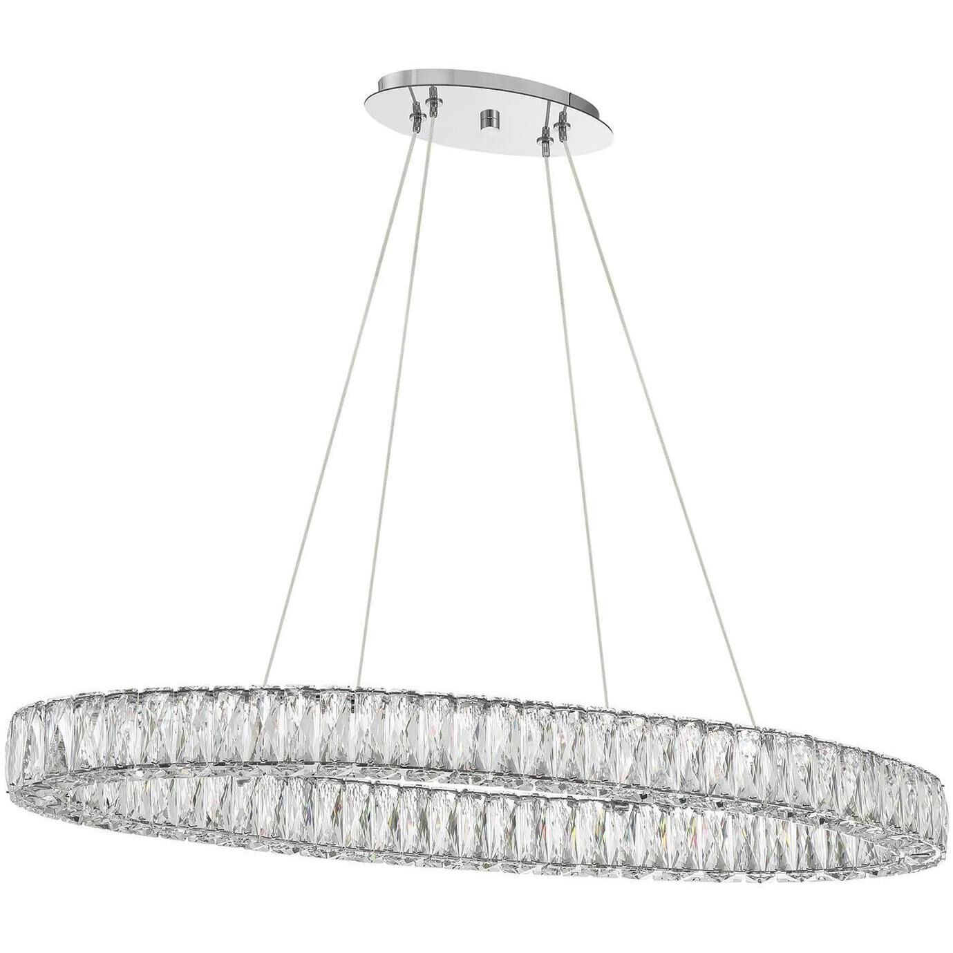 Kinsley 1 Light 39 inch Polished Chrome Chandelier Ceiling Light