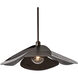 Hana 1 Light 29.2 inch Dark Smoke Pendant Ceiling Light, Large