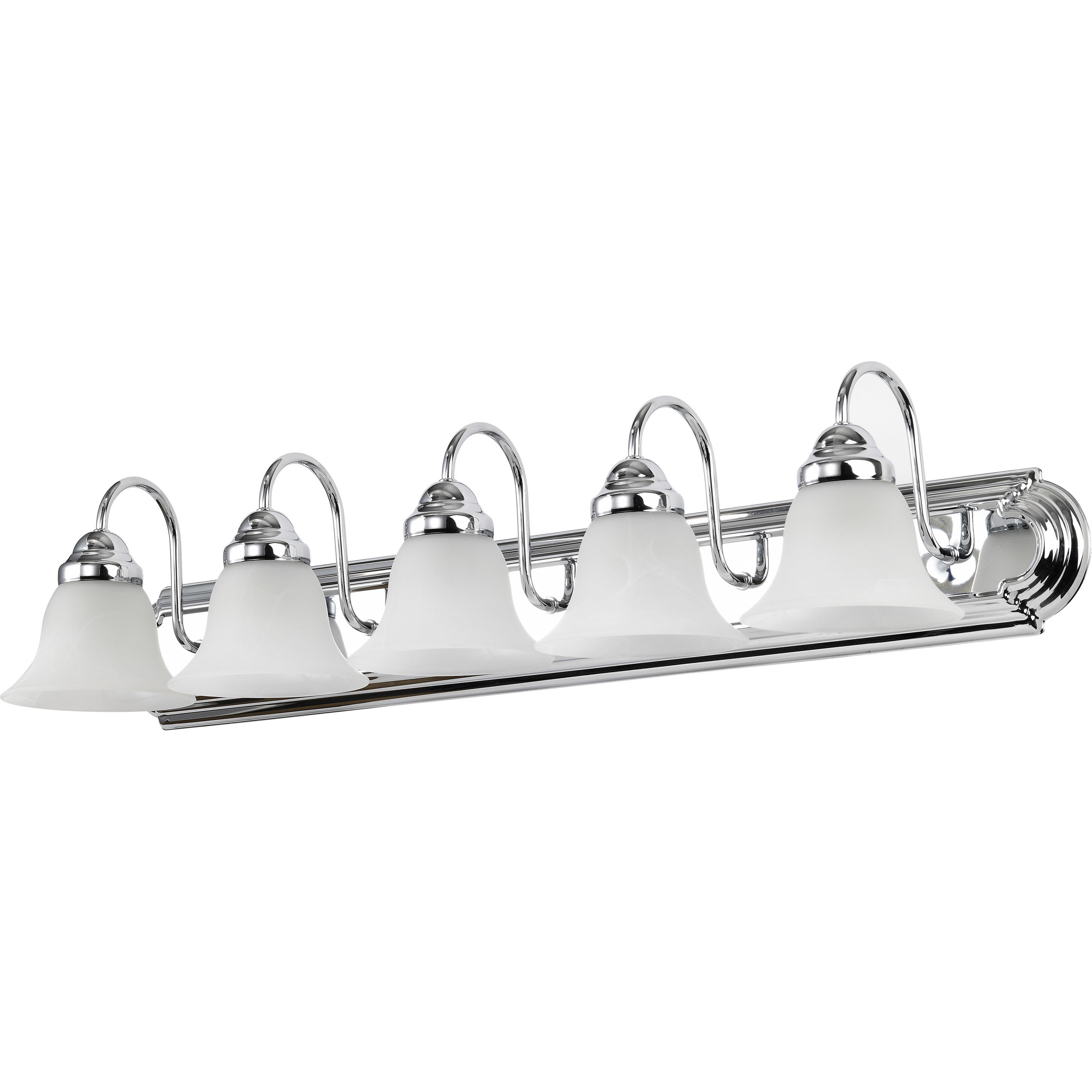 Ballerina 5 Light 36 inch Polished Chrome Vanity Light Wall Light