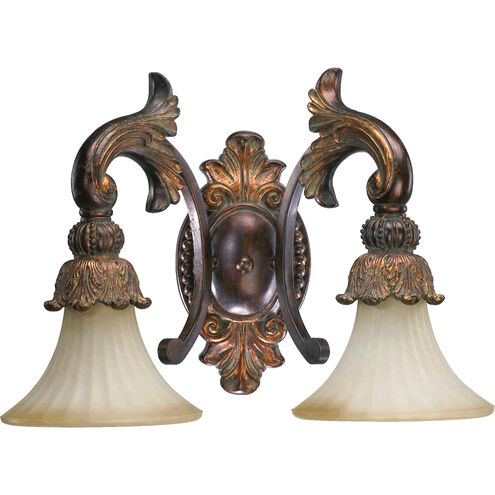 Madeleine 2 Light 19 inch Corsican Gold Vanity Light Wall Light