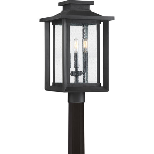 Wakefield 3 Light 19 inch Earth Black Outdoor Post Lantern