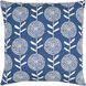 Lachen 20 inch Dark Blue Pillow Cover in 20 x 20, Square