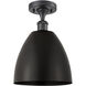 Ballston Dome LED 9 inch Matte Black Semi-Flush Mount Ceiling Light