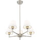Leila 5 Light 26 inch Brushed Nickel Chandelier Ceiling Light