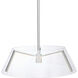 Cone LED 27 inch Brushed Nickel Linear Pendant Ceiling Light