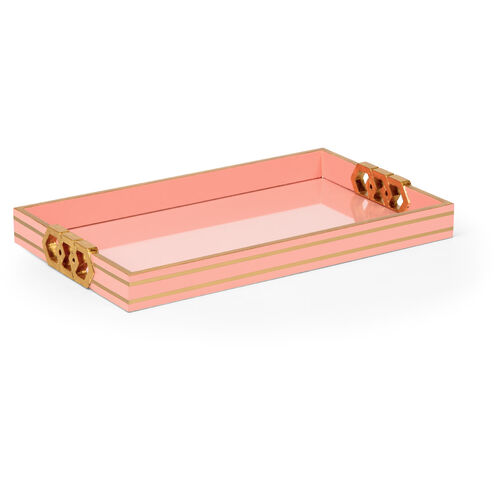 Shayla Copas Coral/Gold Leaf/Clear Tray