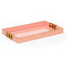 Shayla Copas Coral/Gold Leaf/Clear Tray