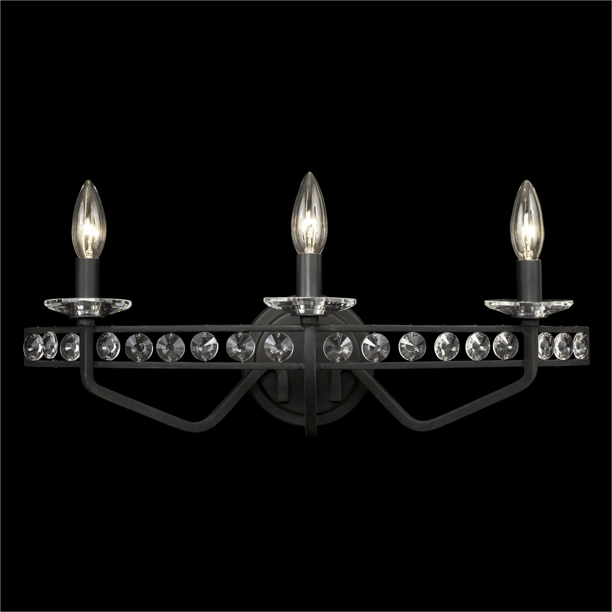 Monroe 3 Light 21 inch Carbon Bath Vanity Wall Light