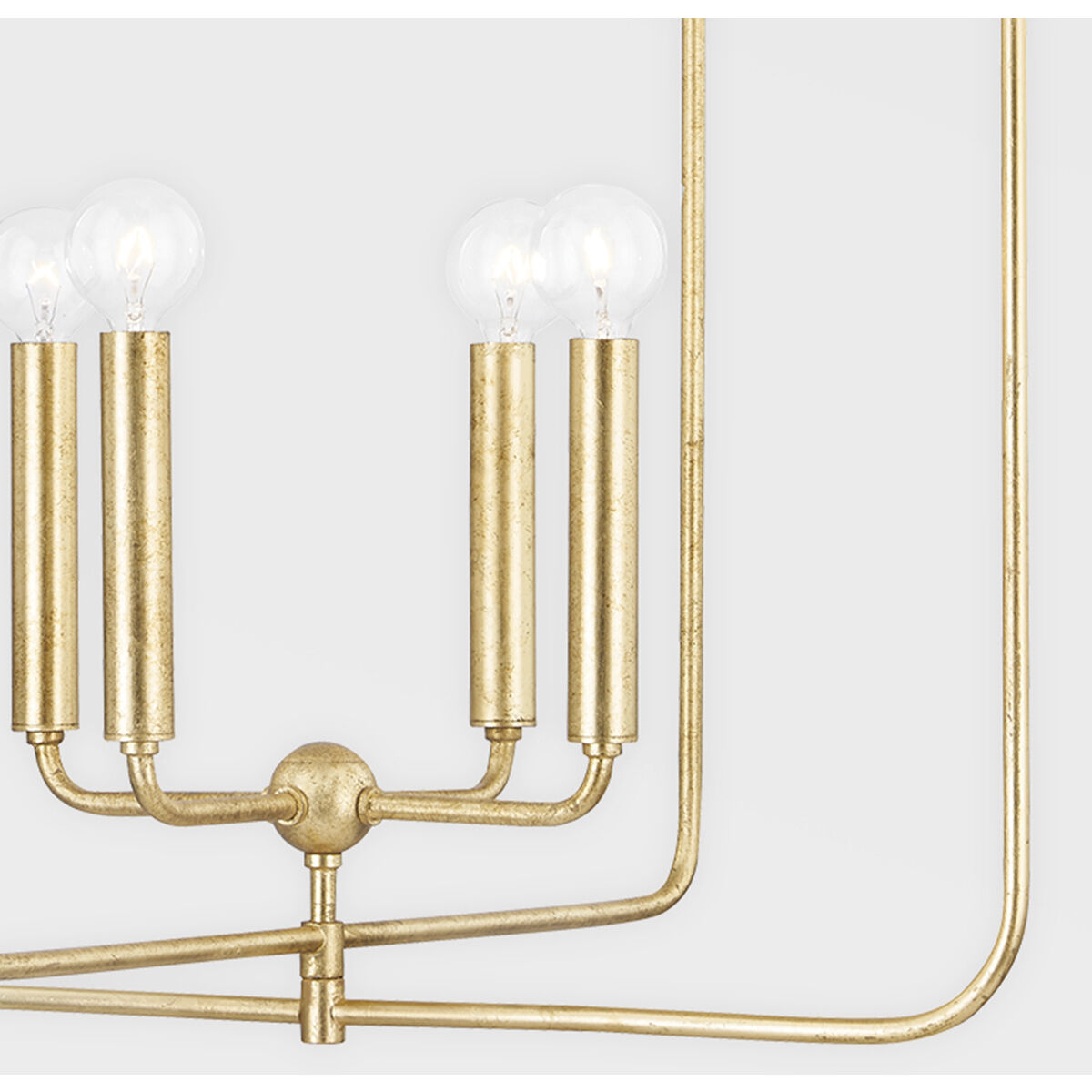 Mallory 4 Light 23 inch Gold Leaf Pendant Ceiling Light, Large