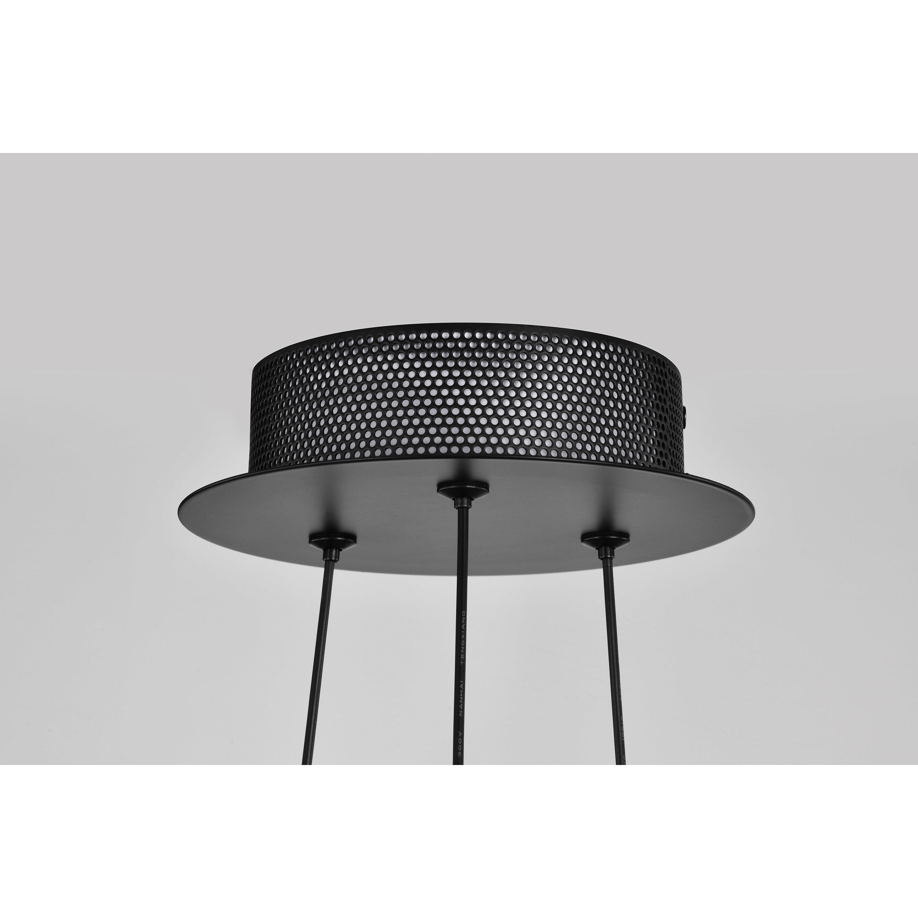 Barnett LED 20.88 inch Matte Black Chandelier Ceiling Light