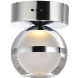 Swank LED 5 inch Polished Chrome Flush Mount Ceiling Light