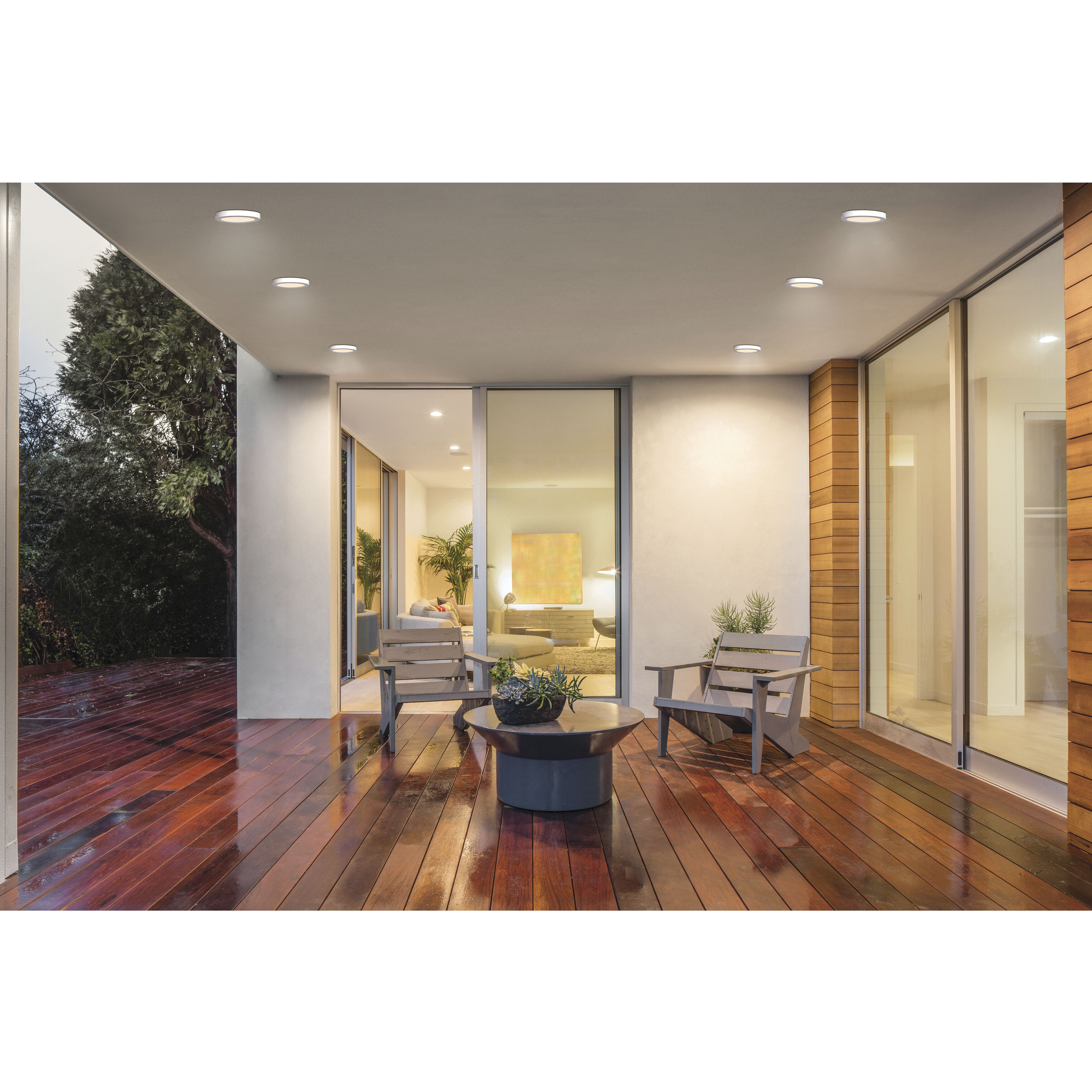 Ulko LED 7 inch Silver Flush Mount Ceiling Light