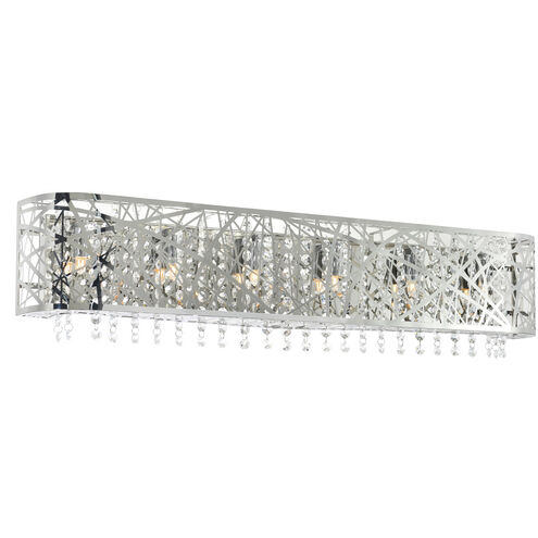 Eternity 6 Light 32 inch Chrome Vanity Light Wall Light