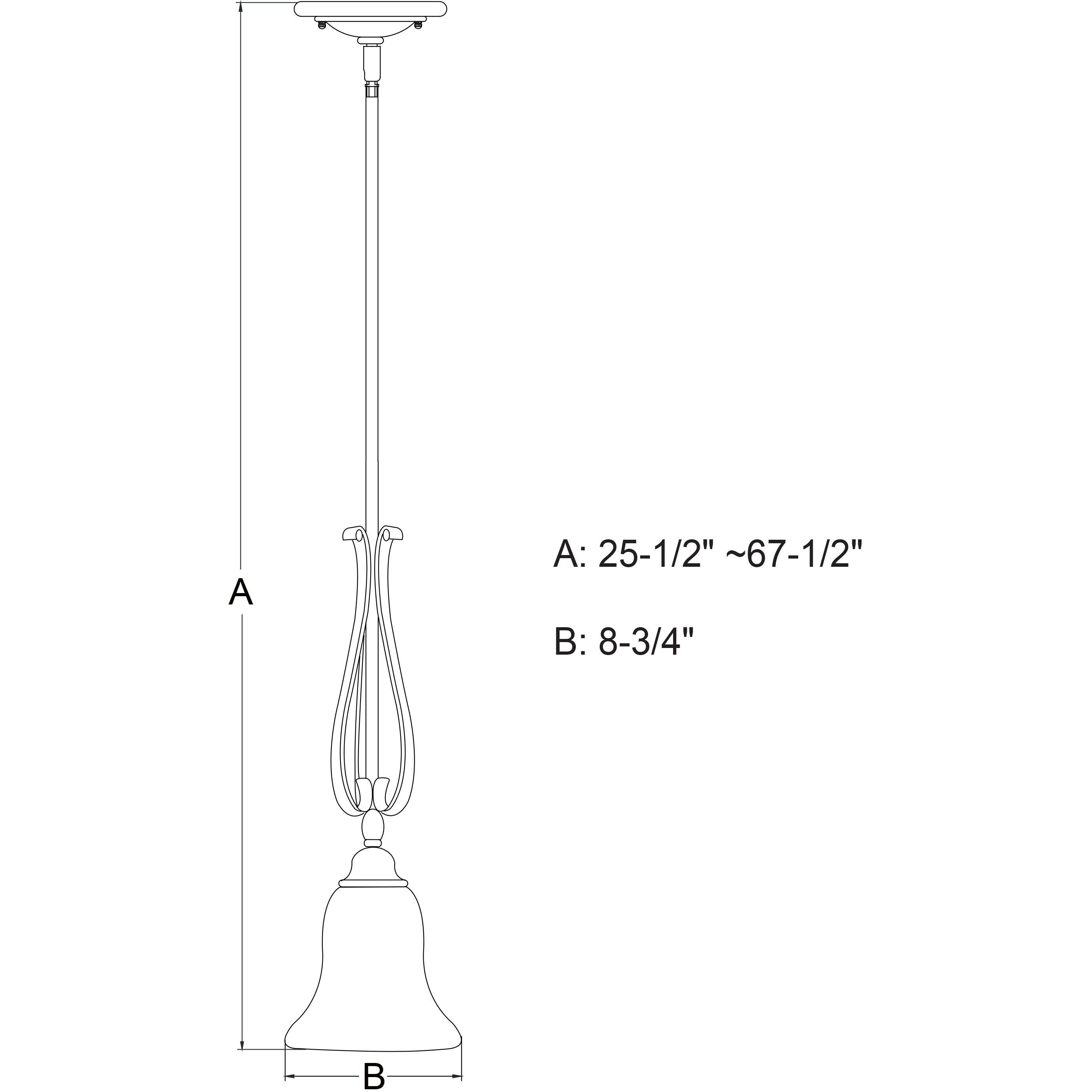 Monrovia LED 8.75 inch Oil Rubbed Bronze Mini Pendant Ceiling Light