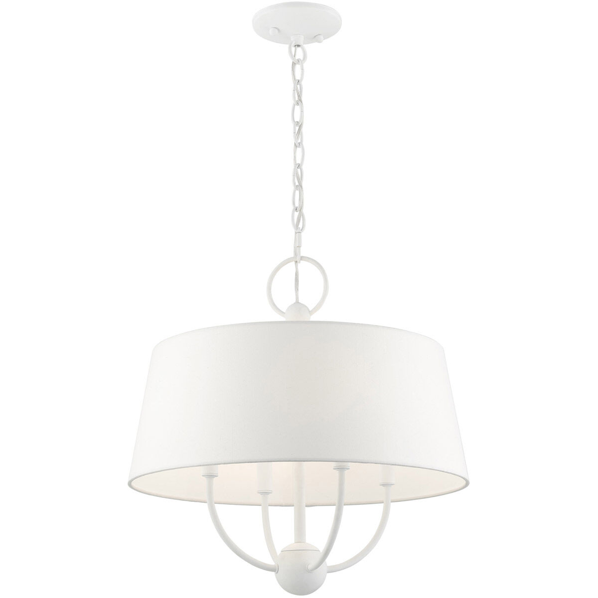 Ridgecrest 4 Light 18 inch White Pendant Chandelier Ceiling Light