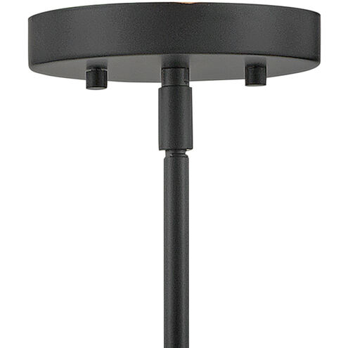 Hux LED 36 inch Black Chandelier Ceiling Light