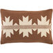 Andrea 22 X 14 inch Cream/Dark Brown Pillow Kit, Lumbar