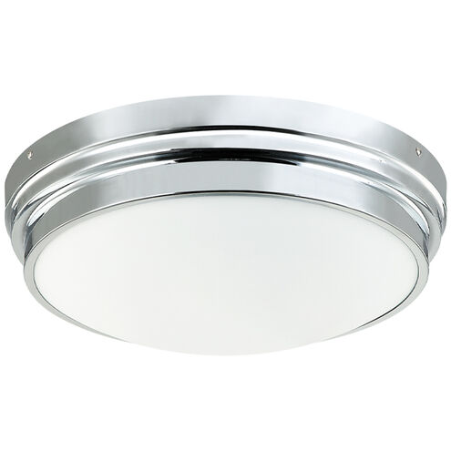 Fresh Colonial 3 Light 17 inch Chrome Flush Mount Ceiling Light