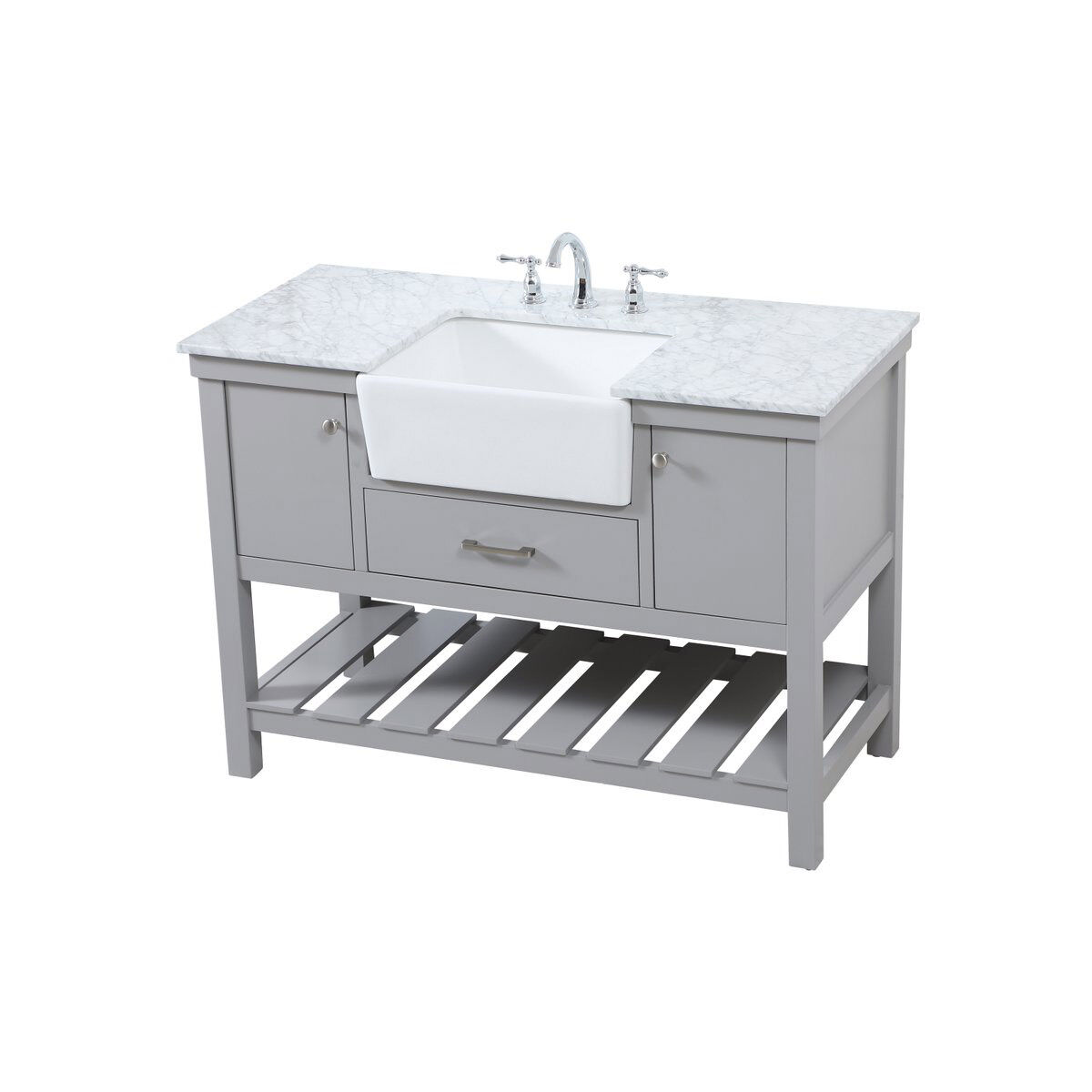 Clement 48 X 22 X 34 inch Grey Bathroom Vanity Cabinet