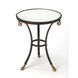 Meurice Glass & Metal 25 X 20 inch Metalworks Accent Table