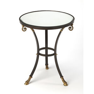 Meurice Glass & Metal 25 X 20 inch Metalworks Accent Table
