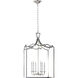 Chapman & Myers Darlana4 6 Light 22 inch Polished Nickel Fancy Lantern Pendant Ceiling Light, Large