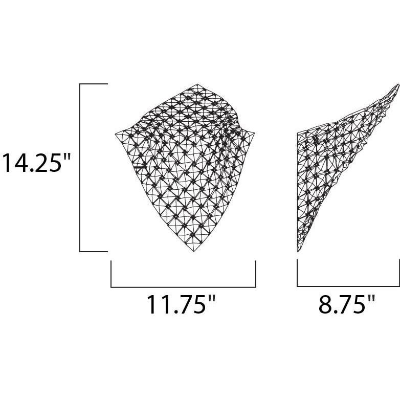 Wave 1 Light 8.75 inch Polished Chrome Wall Sconce Wall Light