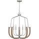 Challis 5 Light 25 inch Antique Nickel Chandelier Ceiling Light