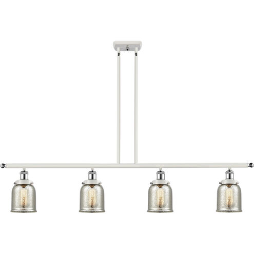 Ballston Urban Bell LED 48 inch White and Polished Chrome Island Light Ceiling Light in Silver Plated Mercury Glass
