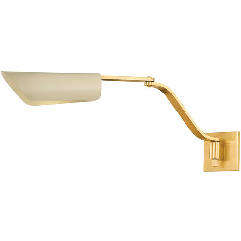 Douglaston 1 Light 4.75 inch Aged Brass and Soft Sand Wall Sconce Wall Light