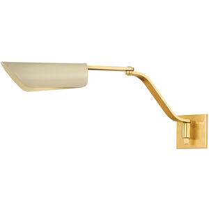 Douglaston 1 Light 4.75 inch Aged Brass and Soft Sand Wall Sconce Wall Light